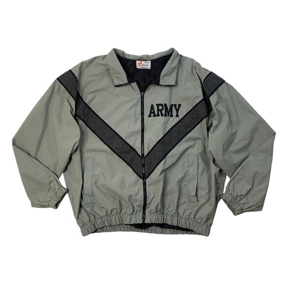 Vintage US Army Jacket Mens M Medium Regular Fit Nylon JWOD Skilcraft PT IPFU - Picture 1 of 11